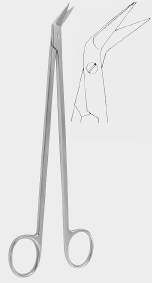 Судинні ножиці ПОТТСА- ДЕ МАРТЕЛЯ (POTTS DE MARTEL), 23 см (cm), вигнуті